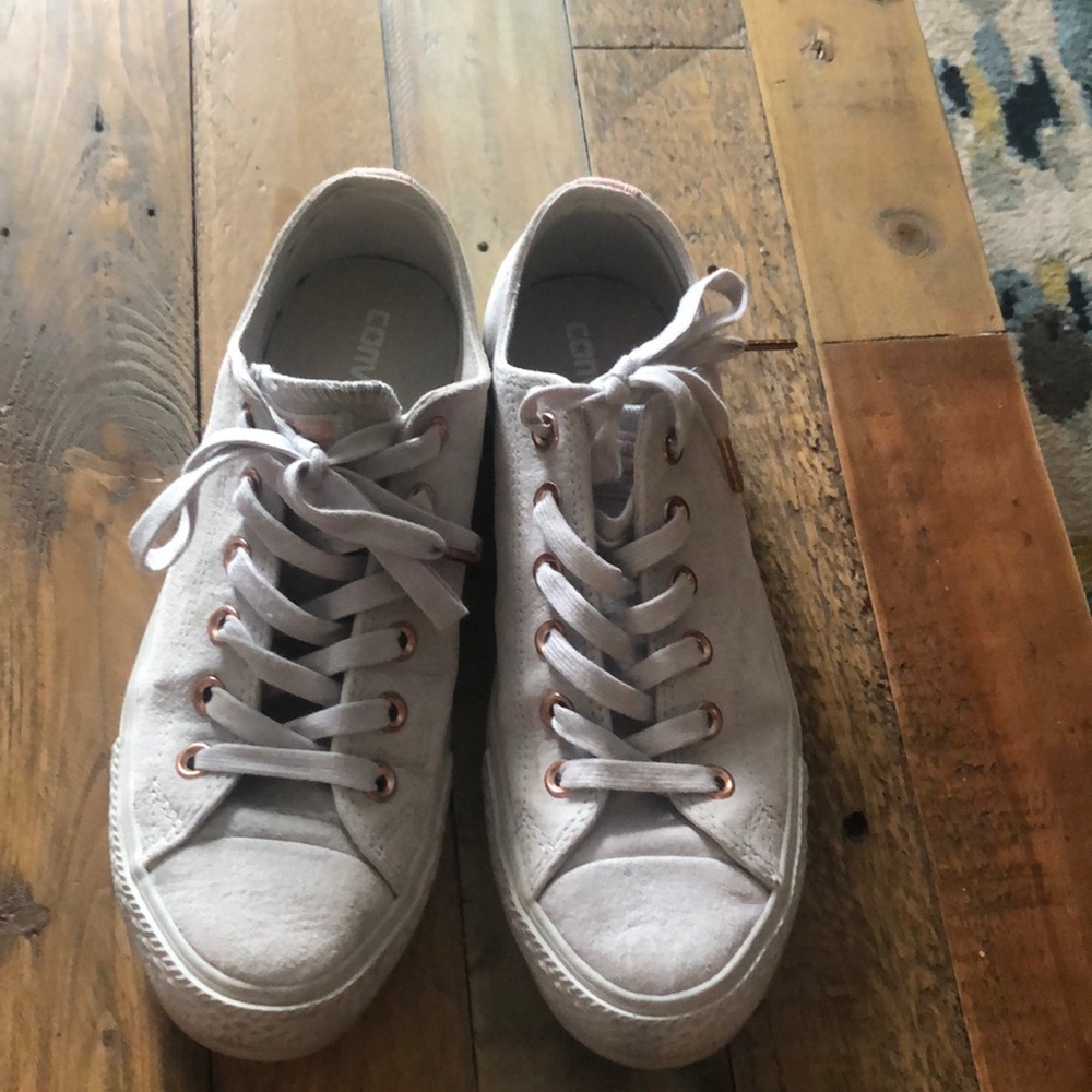Grey suede converse